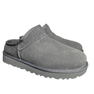 UGG Classic Micro Women’s Suede Sheepskin Slipper Low-Profile Gray Size  7